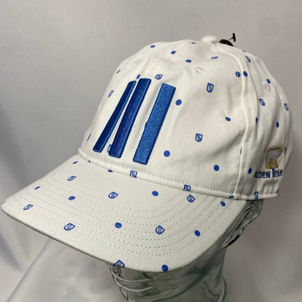 Adidas All Print Shield Cap [White] Golden Bear Golf Club OSFM Adjustable